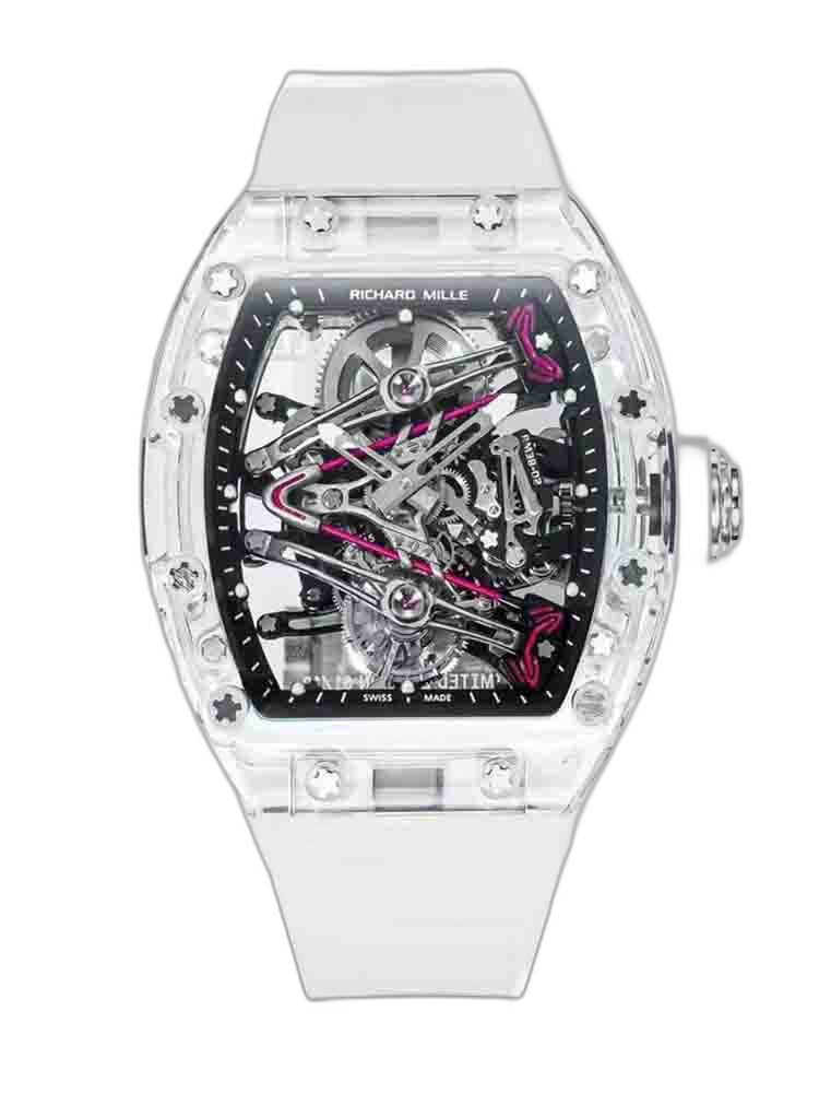 Replica RM 38-02 Crystal Pink Skeleton Tourbillon Swiss Movement AAAAA Quality