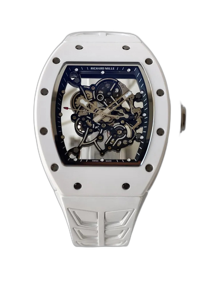 UMI Richard Mille RM 055 Bubba Watson White Ceramic RMUL2 Movement Replica Watch