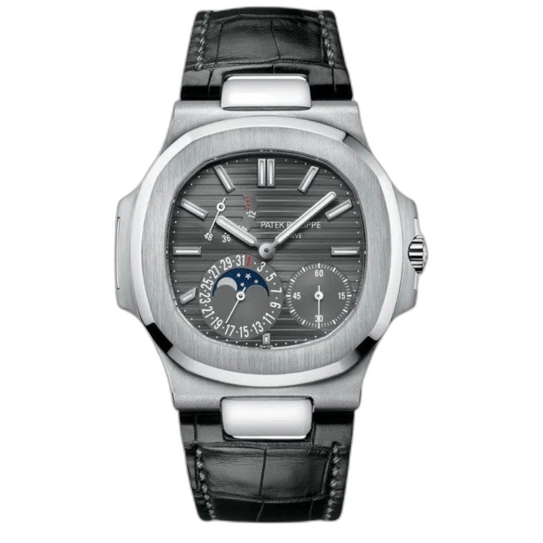Patek Philippe Aquanaut Black Dial 41 mm Black Strap Men's Watch (Ref. V1)