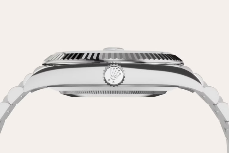 Rolex Day-Date Blue Dial 41 mm Metal Bracelet Men's Watch (Ref. 040)