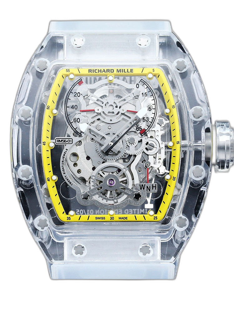 Best Swiss Replica Richard Mille RM56-01 Transparent Glass Case Watch – AAA Skeleton Dial