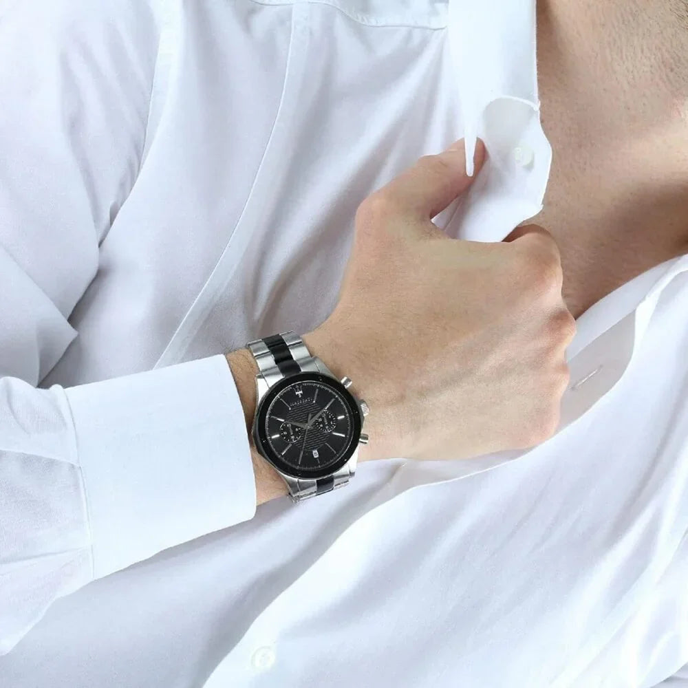 Maserati Black Dial 44 mm Metal Bracelet Men's Watch R8873627003