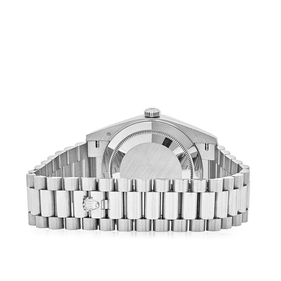 Rolex Day-Date Black Dial 41 mm Metal Bracelet Men's Watch (Ref. 118)