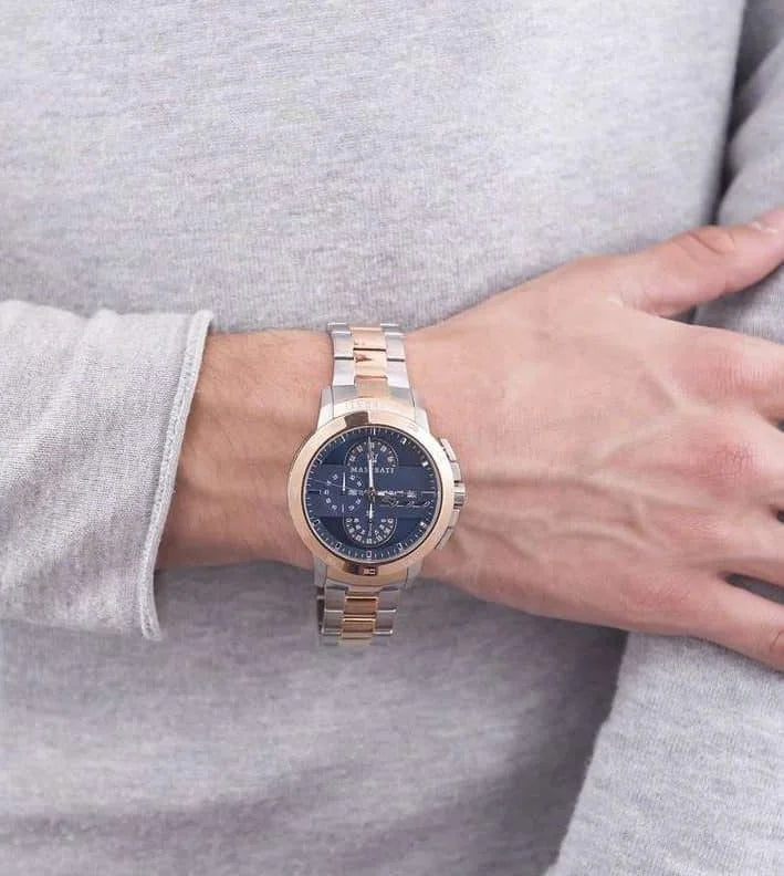 Maserati Blue Dial 45 mm Metal Bracelet Men's Watch R8873619002
