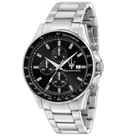 Black Dial 44 mm Metal Bracelet Men's Watch R8873640015
