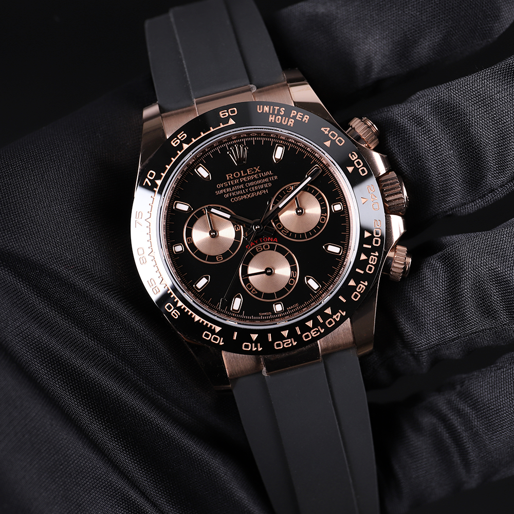 Rolex Daytona Rubber Black Dial 42 mm Men's Watch