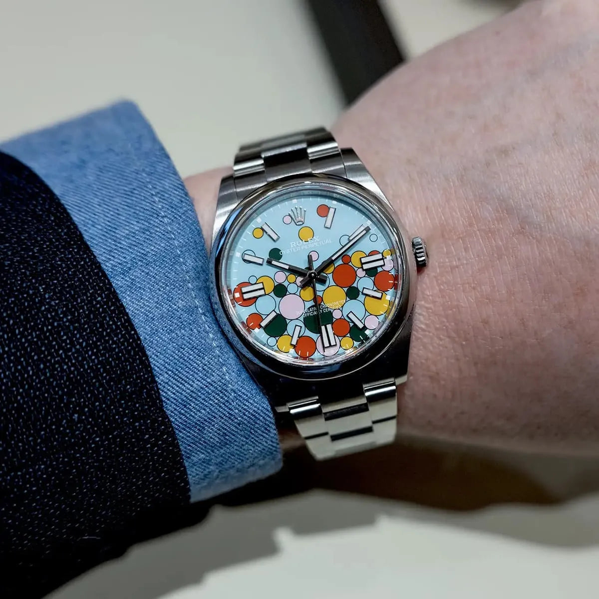 Rolex Perpetual 41 mm Metal Bracelet Men's Watch (Ref. 055)