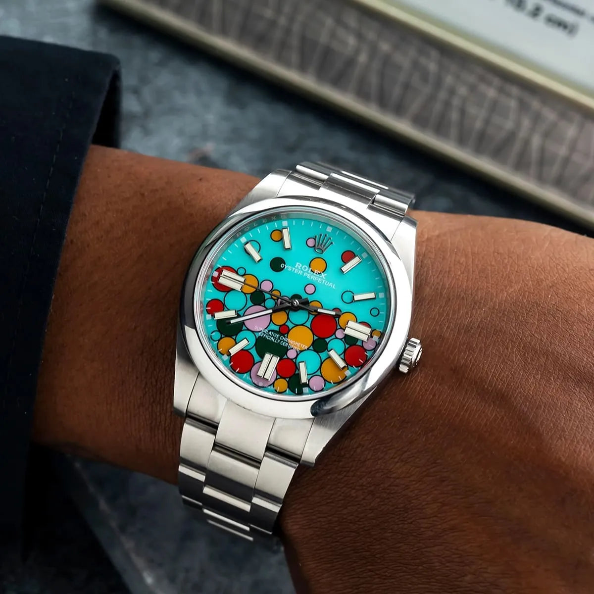 Rolex Perpetual 41 mm Metal Bracelet Men's Watch (Ref. 055)