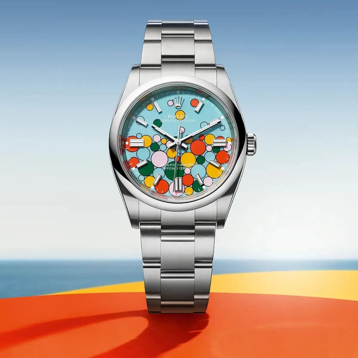 Rolex Perpetual 41 mm Metal Bracelet Men's Watch (Ref. 055)