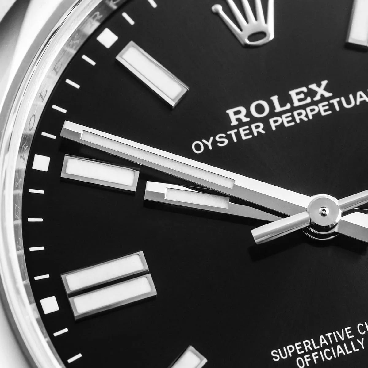 Rolex Perpetual Black Dial 41 mm Metal Bracelet Men's Watch