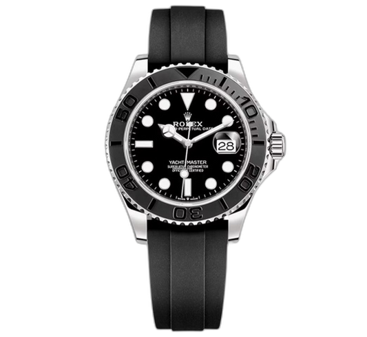 Rolex Rubber Yacht-Master Black Dial Men's Watch (Ref. 067)