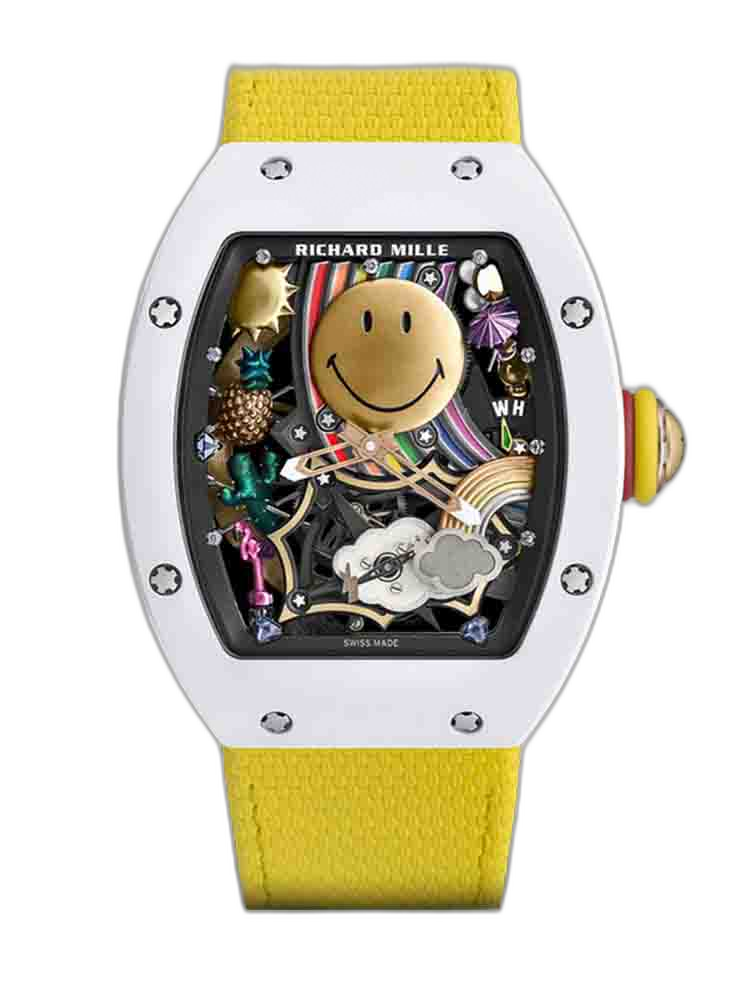 Replica Richard Mille RM 88 Smiley Tourbillon Watch with Gold Smiley Dial