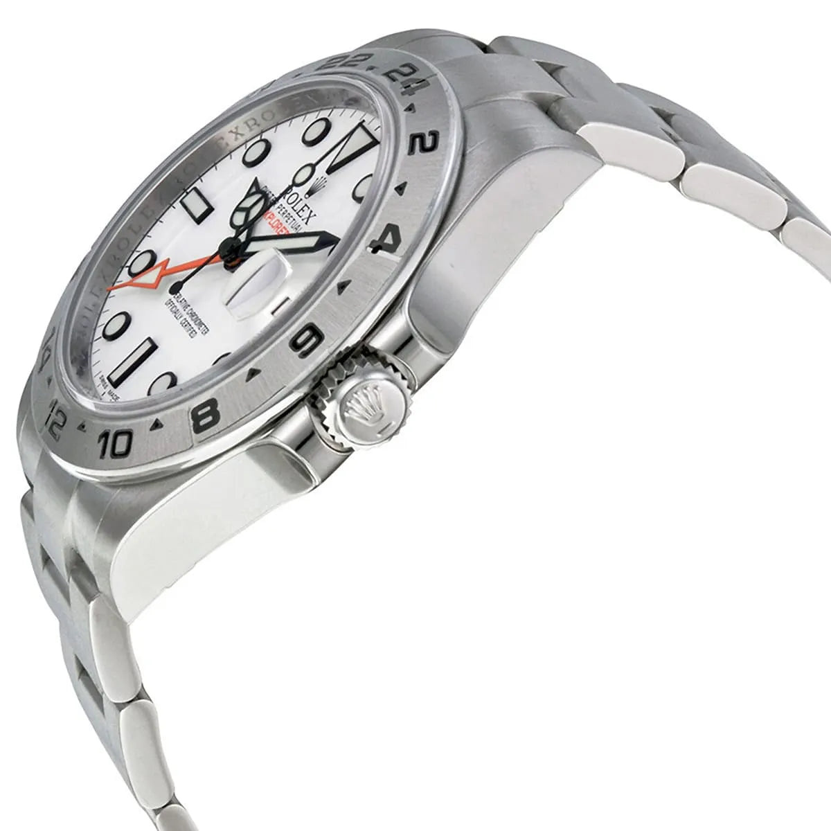 Rolex Explorer II White Dial Metal Bracelet Men's Watch