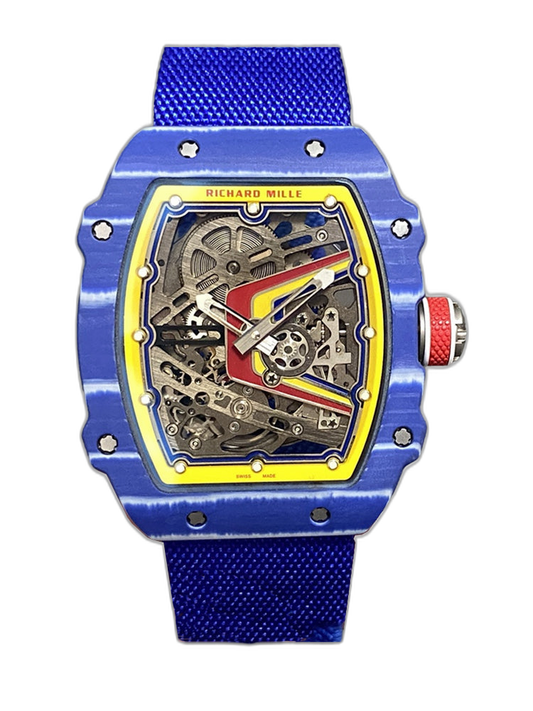 Richard Mille RM 67-02 Fernando Alonso Replica Super Clone Watch – Swiss Skeleton Dial Carbon Case