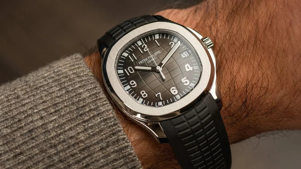 Patek Philippe Aquanaut Black Dial 41 mm Rubber Strap Men's Watch