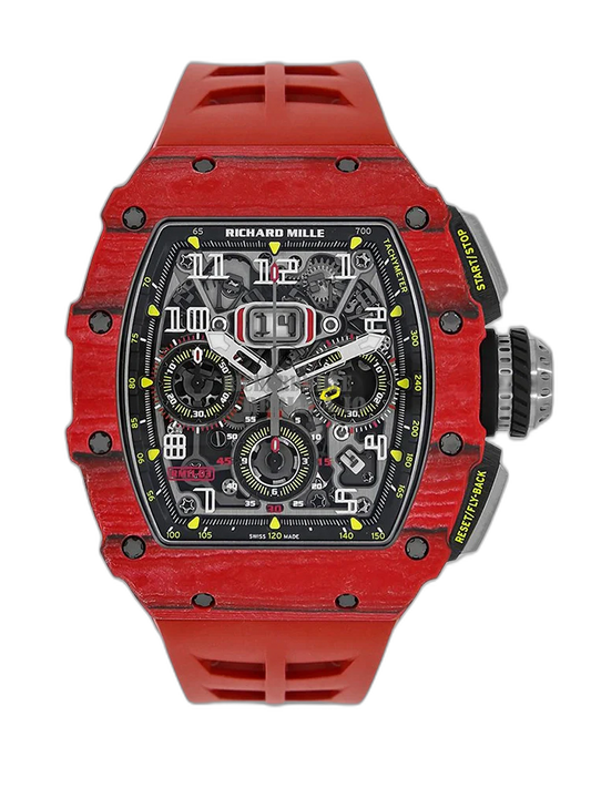 Richard Mille RM 11-03 Red Carbon Fiber Full Skeleton RMAC3 Automatic Replica Watch