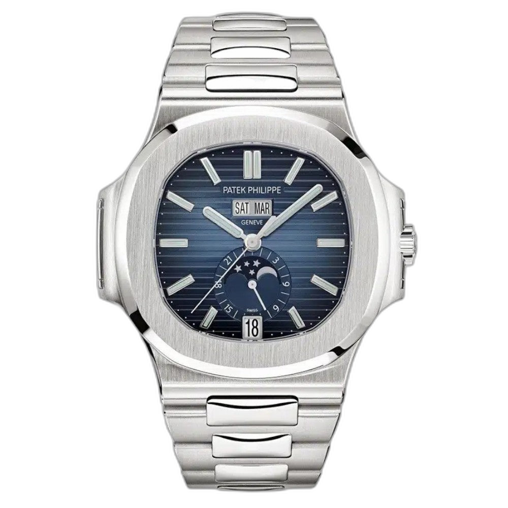 Patek Philippe Nautilus Blue Dial 41 mm Bracelet Men's Watch (Ref. V3)