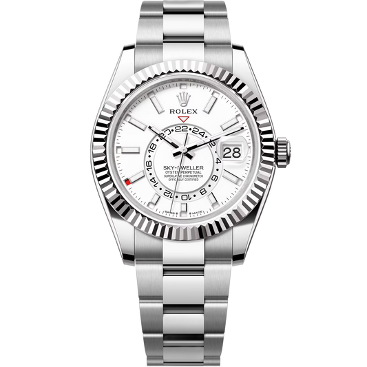 Rolex Sky-Dweller White Dial 42 mm Metal Bracelet Men's Watch