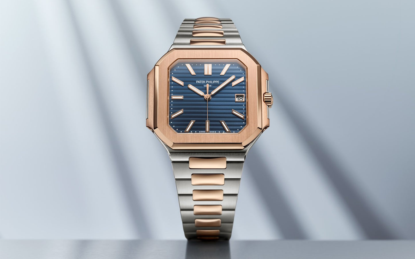 Patek Philippe Blue Dial 45 mm Bracelet Men's Watch (Ref. V2)