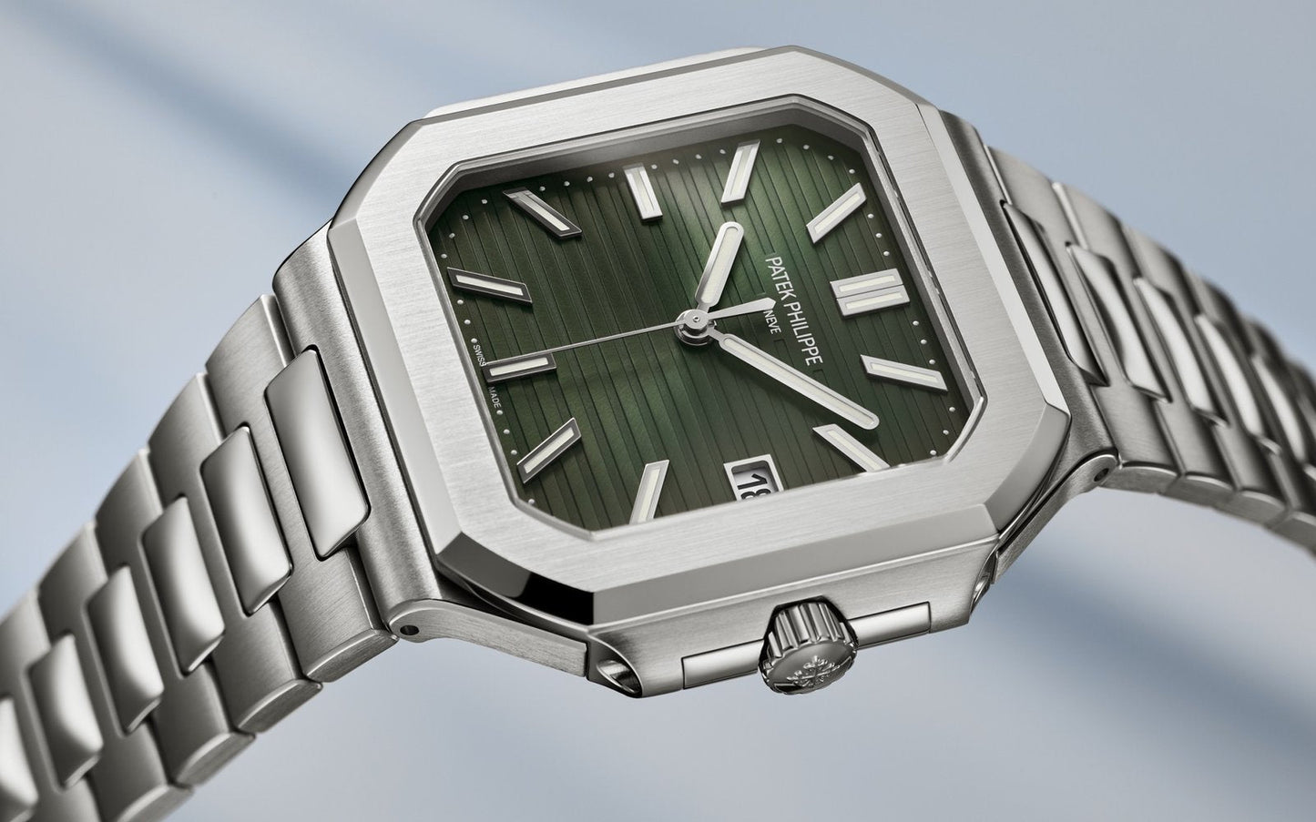 Patek Philippe Green Dial 45 mm Bracelet Men's Watch