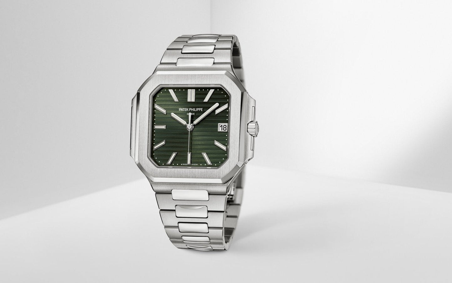 Patek Philippe Green Dial 45 mm Bracelet Men's Watch