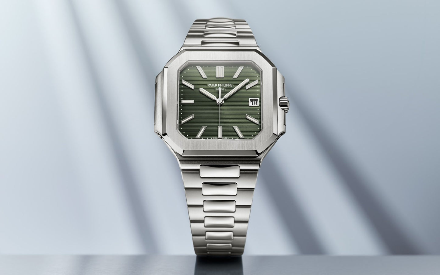 Patek Philippe Green Dial 45 mm Bracelet Men's Watch