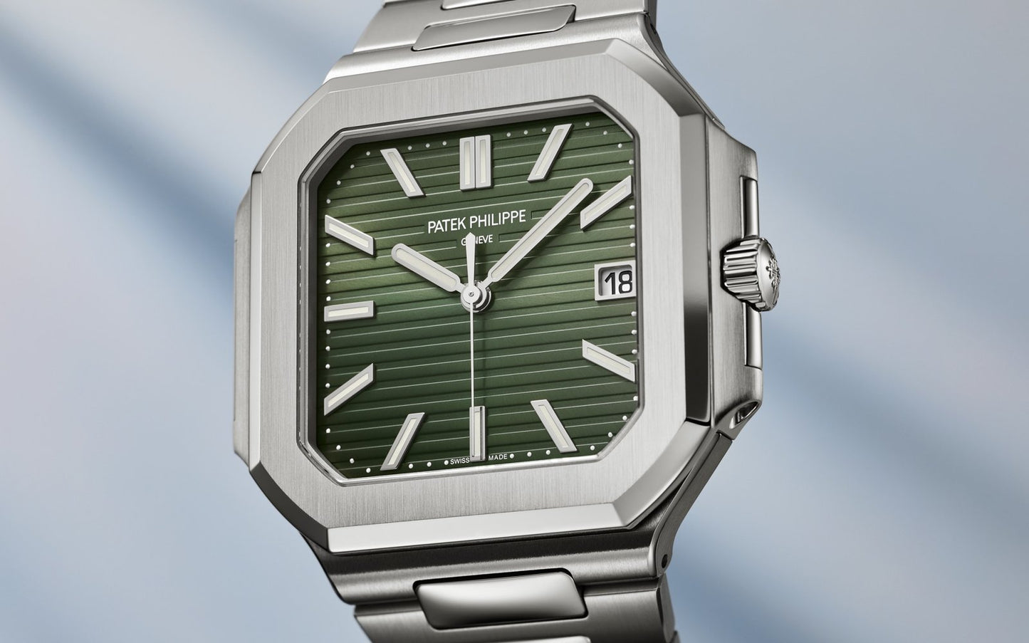 Patek Philippe Green Dial 45 mm Bracelet Men's Watch