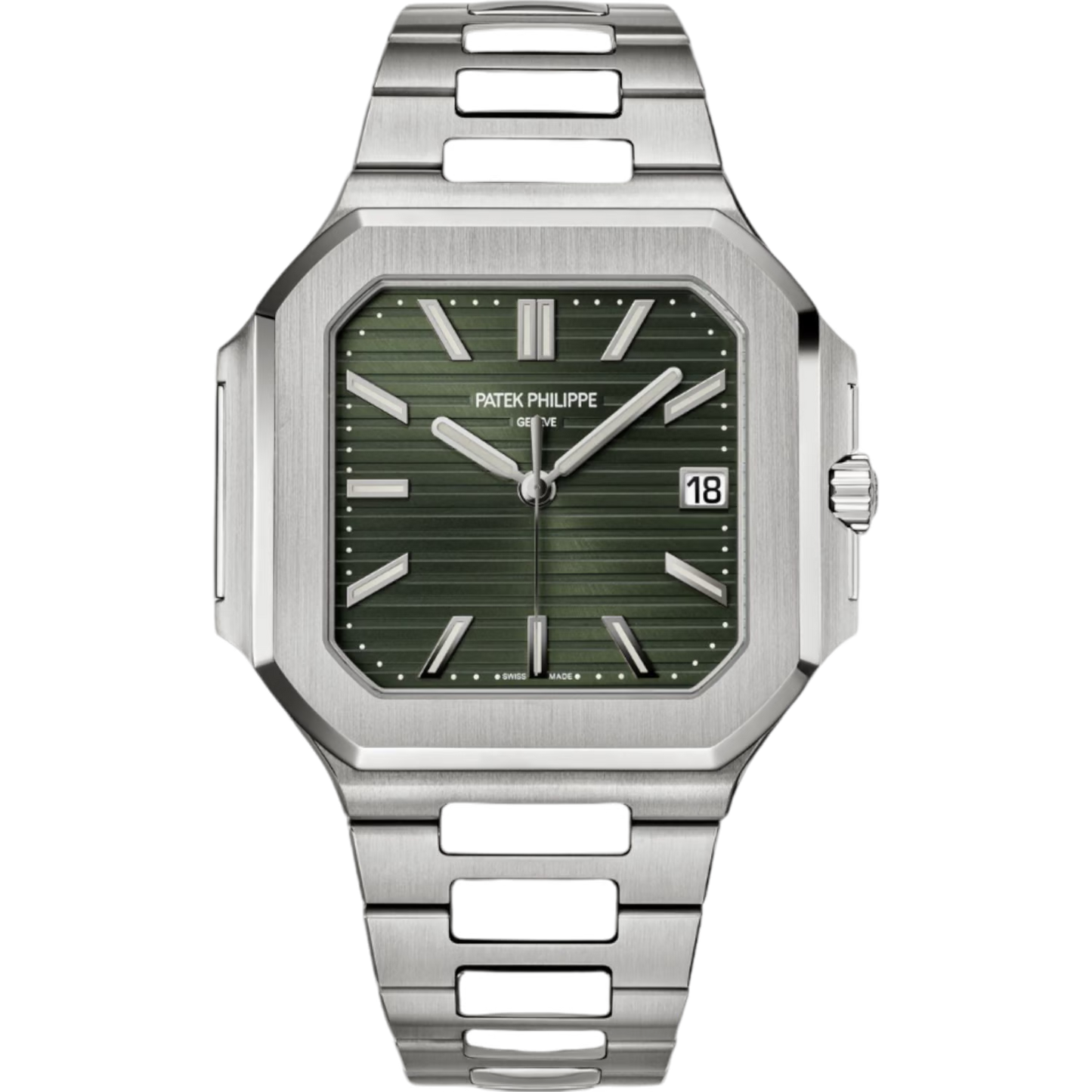 Patek Philippe Green Dial 45 mm Bracelet Men's Watch