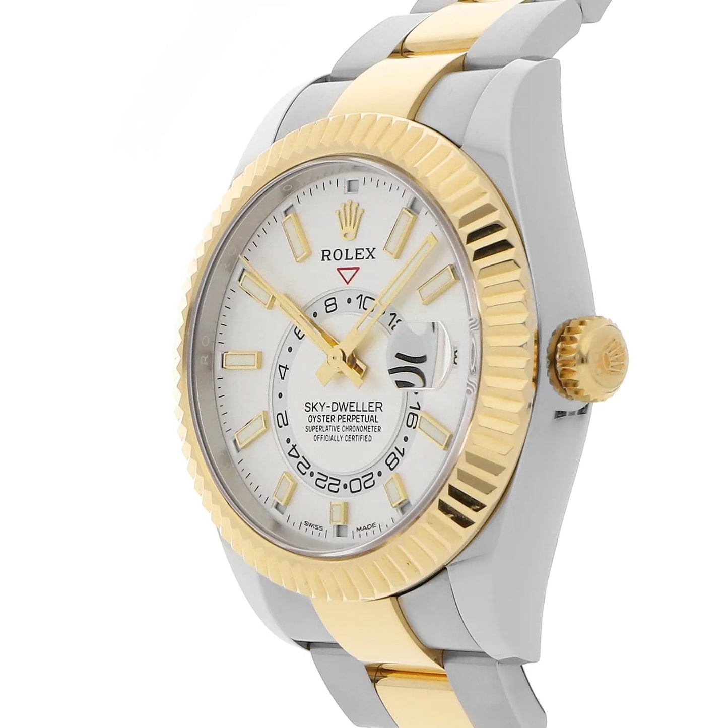 Rolex Sky-Dweller White Dial 43 mm Metal Bracelet Men's Watch (Ref. 049)