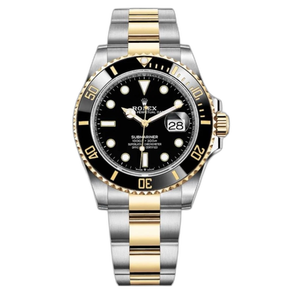Rolex Submariner Black Dial 41 mm Metal Bracelet Men's Watch (Ref. 075)