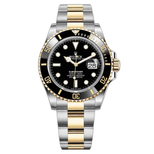 Rolex Submariner Black Dial 41 mm Metal Bracelet Men's Watch (Ref. 075)