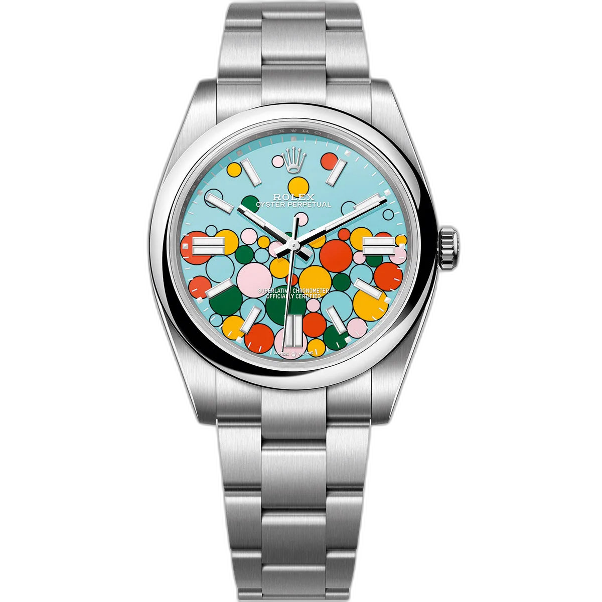 Rolex Perpetual 41 mm Metal Bracelet Men's Watch (Ref. 055)