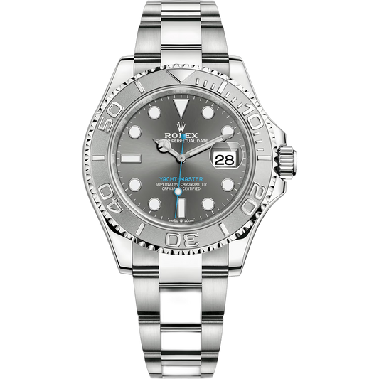 Rolex Yacht-Master Silver Dial 44 mm Silver Strap Men's Watch