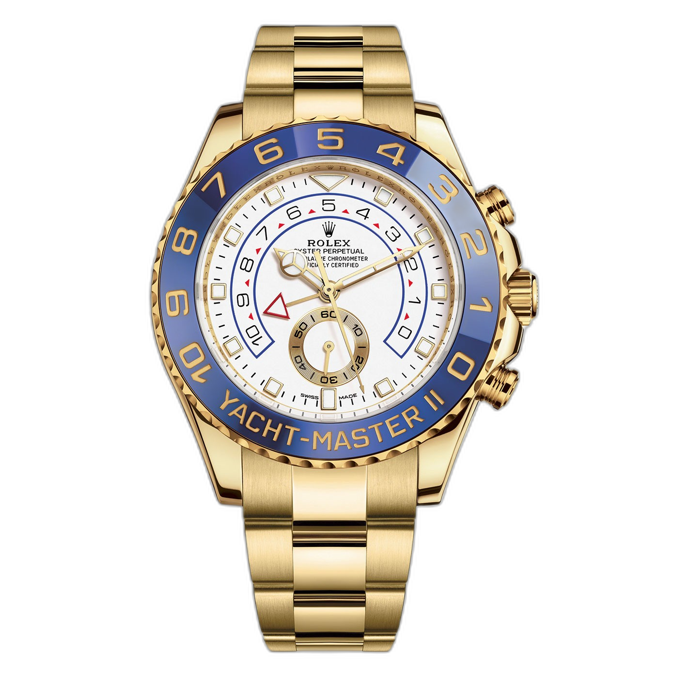 Rolex Yacht-Master II White Dial 44 mm Metal Bracelet Men's Watch (Ref. 084)