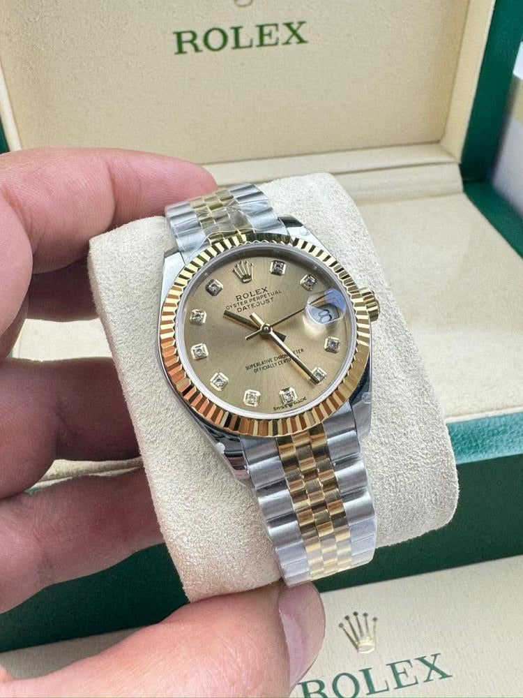 Rolex Datejust Mirror Original 31 mm Metal Bracelet Women's Watch