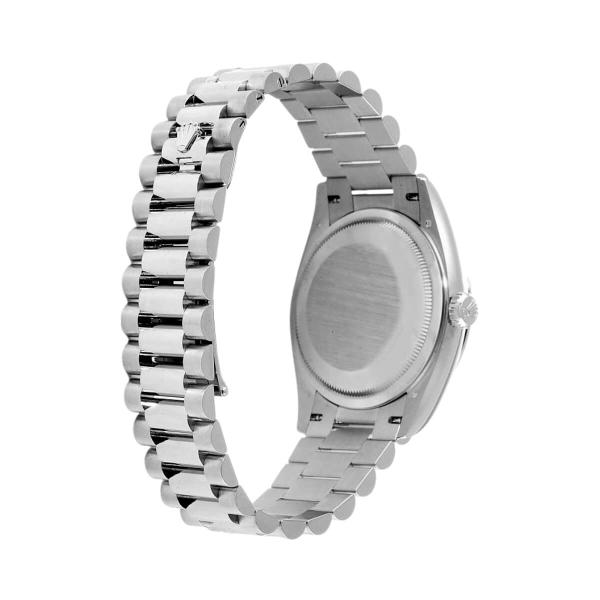 Rolex Day-Date Silver Dial 41 mm Metal Bracelet Men's Watch