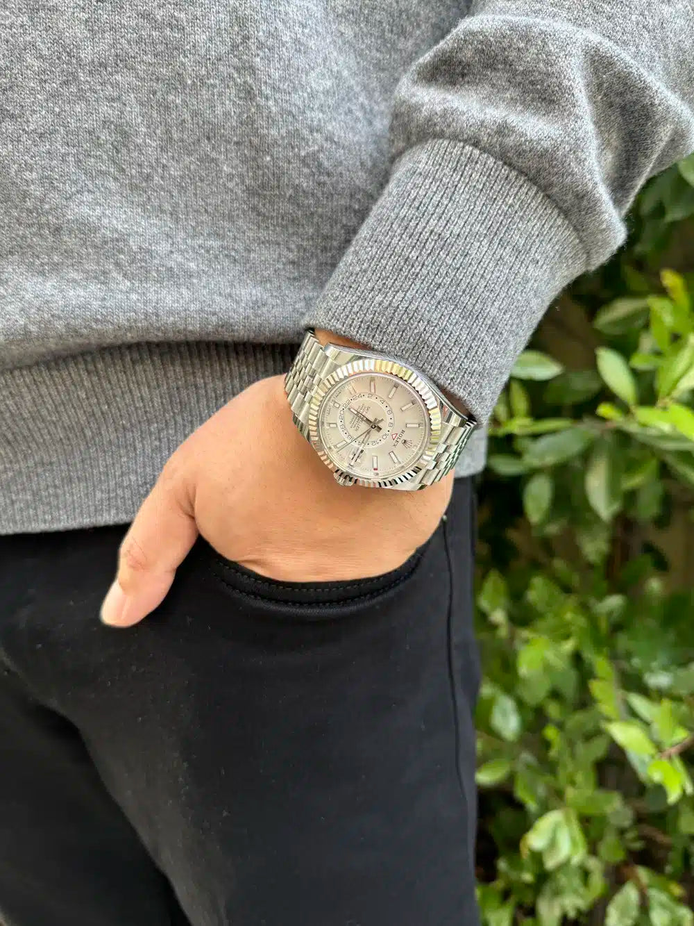 Rolex Sky-Dweller White Dial 42 mm Metal Bracelet Men's Watch