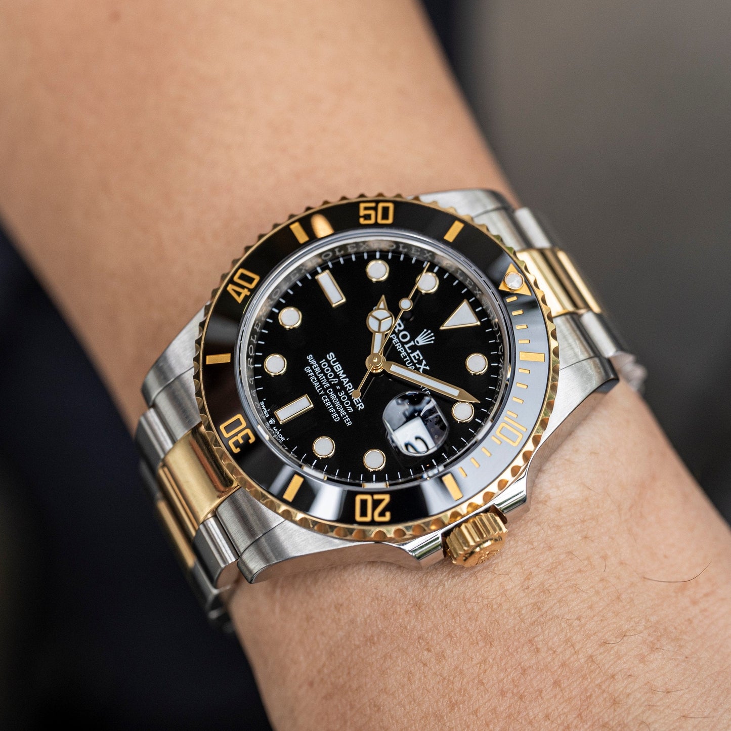 Rolex Submariner Black Dial 41 mm Metal Bracelet Men's Watch (Ref. 075)