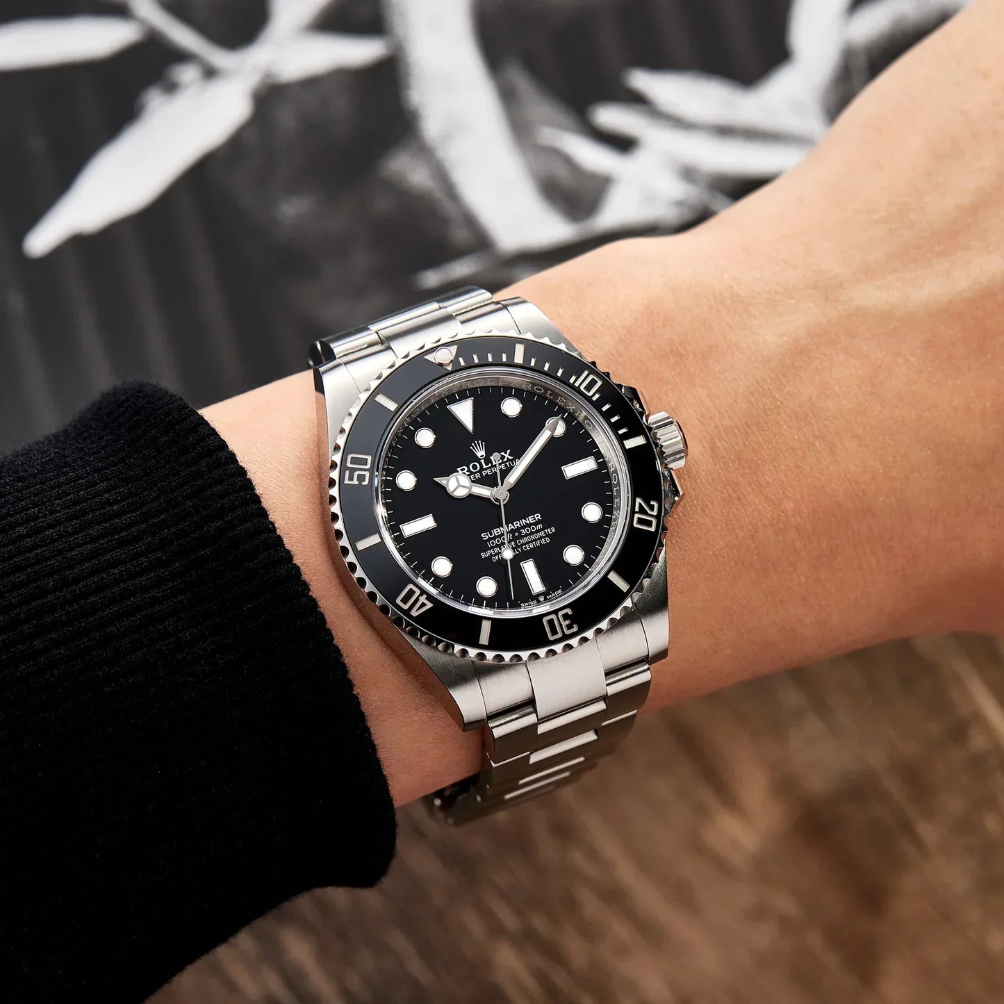 Rolex Submariner Black Dial 41 mm Metal Bracelet Watch