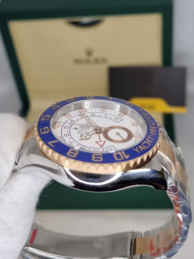 Rolex Yacht-Master II White Dial 44 mm Metal Bracelet Men's Watch (Ref. 086)