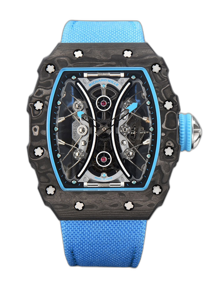 Richard Mille RM53-01 Tourbillon Replica Men's Watch Carbon Fiber Case