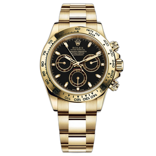 Rolex Daytona Black Dial 43 mm Metal Bracelet Men's Watch (Ref. 097)