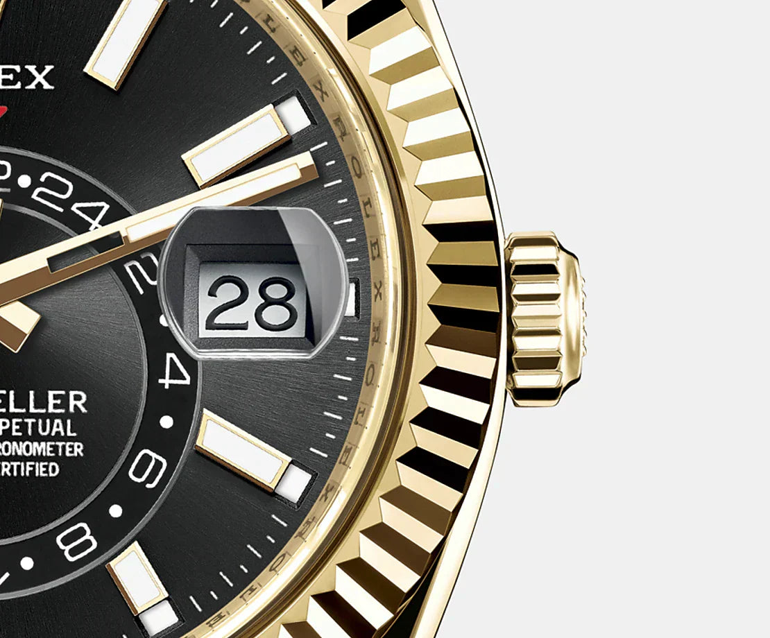 Rolex Sky-Dweller Rubber Black Dial 43 mm Men's Watch