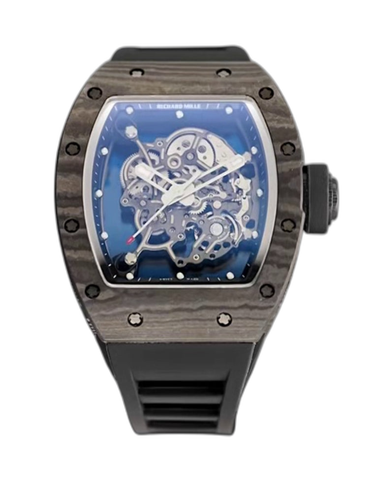 Swiss Replica Richard Mille RM55 – AAAAA Super Clone with Carbon Fiber Case & Rubber Strap