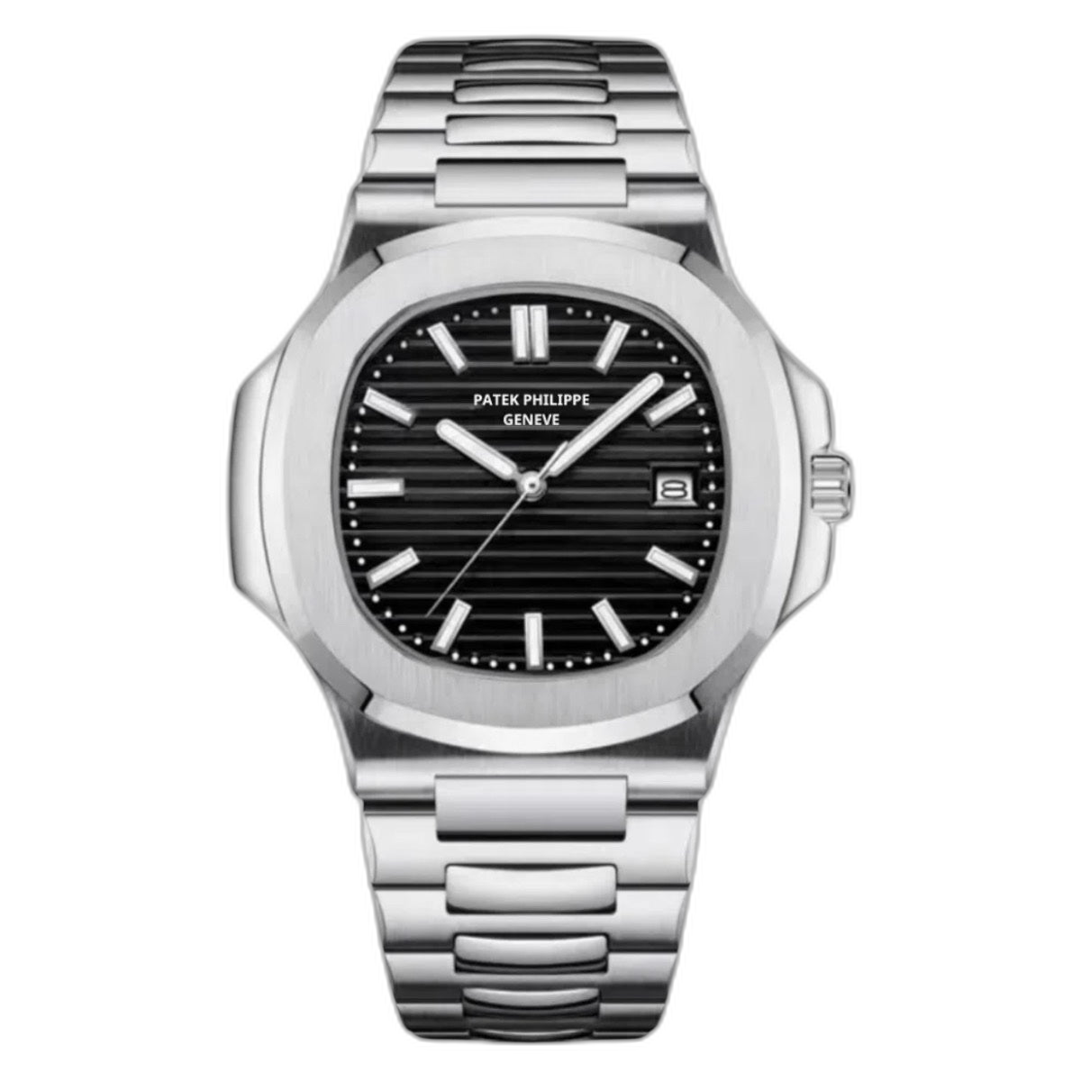 Patek Philippe Nautilus Black Dial 41 mm Bracelet Men's Watch (Ref. V1)