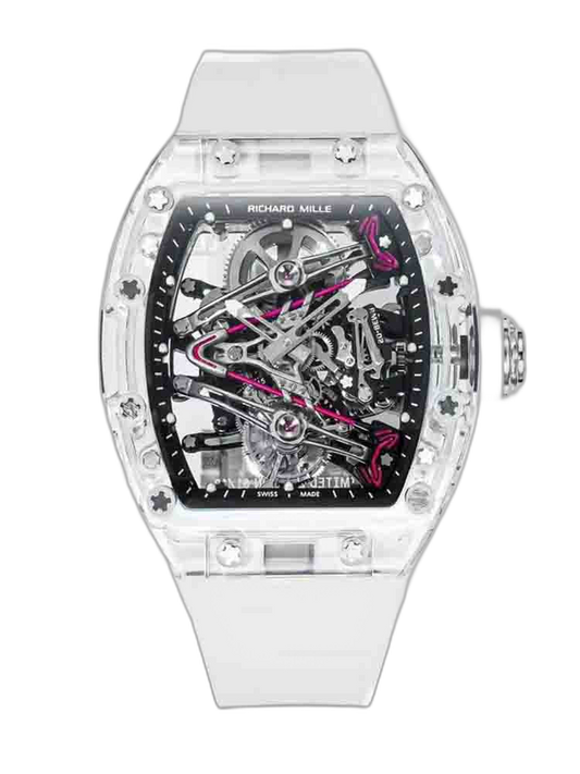 Replica RM 38-02 Crystal Pink Skeleton Tourbillon Swiss Movement AAAAA Quality