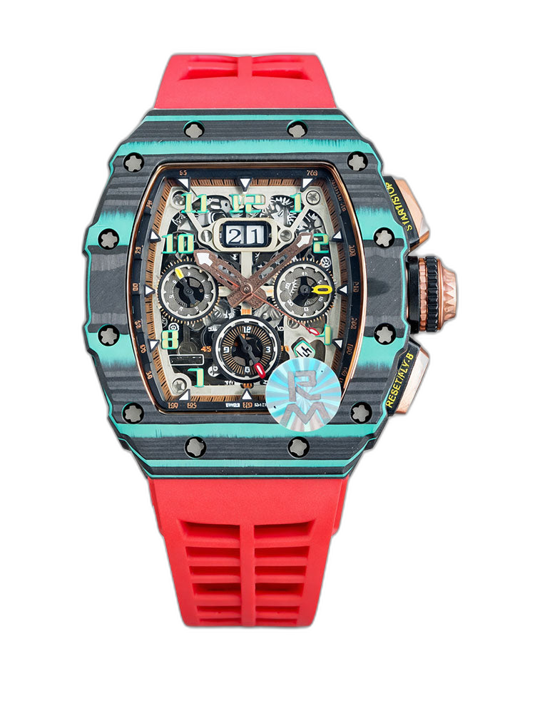 Richard Mille RM11-03 Ultimate Edition Super Clone Swiss Automatic Watch Carbon TPT Case Skeleton Dial Replica