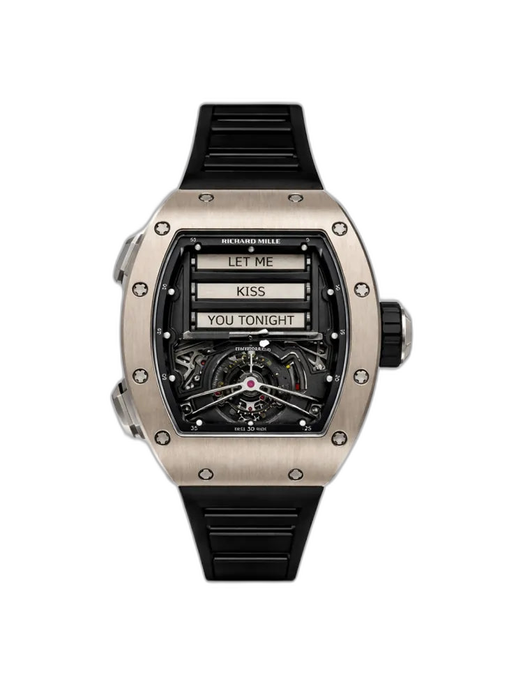 Richard Mille RM 069 Replica Funny Dial Skeleton Tourbillon Black Rubber Strap Luxury Men's Watch