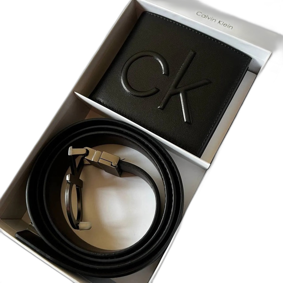 Calvin Klein Men's Wallet & Belt Set