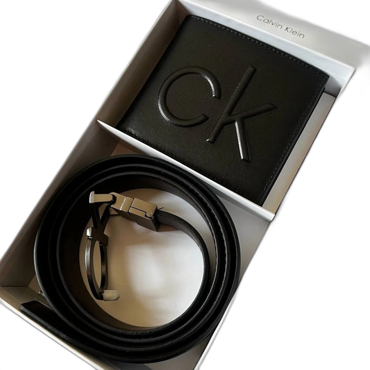 Calvin Klein Men's Wallet & Belt Set